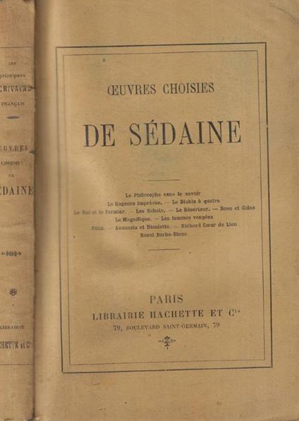 Oeuvres choisies - copertina