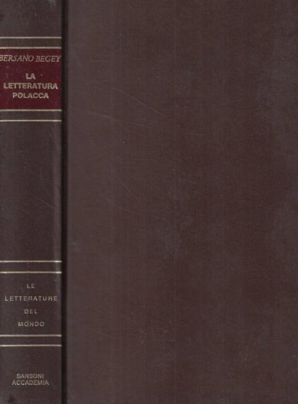 La letteratura polacca - copertina