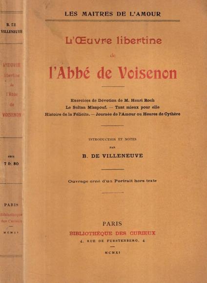L'Oeuvre libertine - copertina