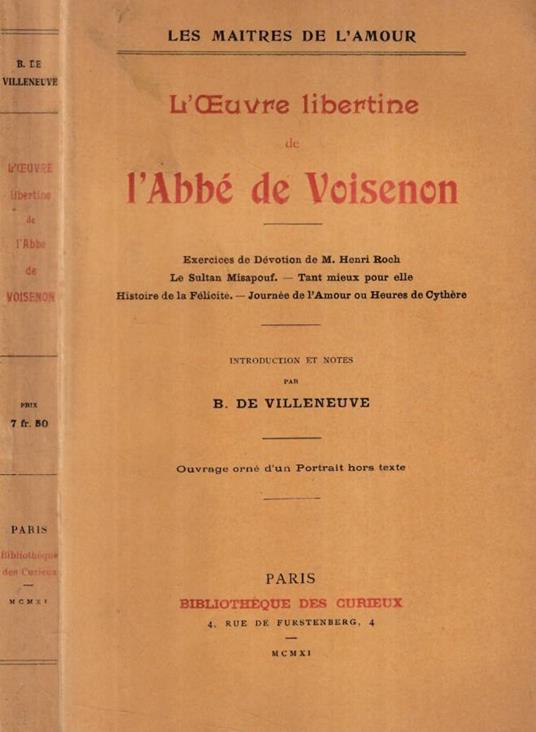 L'Oeuvre libertine - copertina