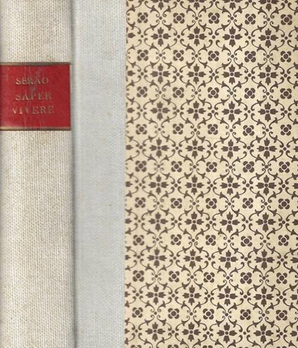 Saper vivere - Matilde Serao - copertina