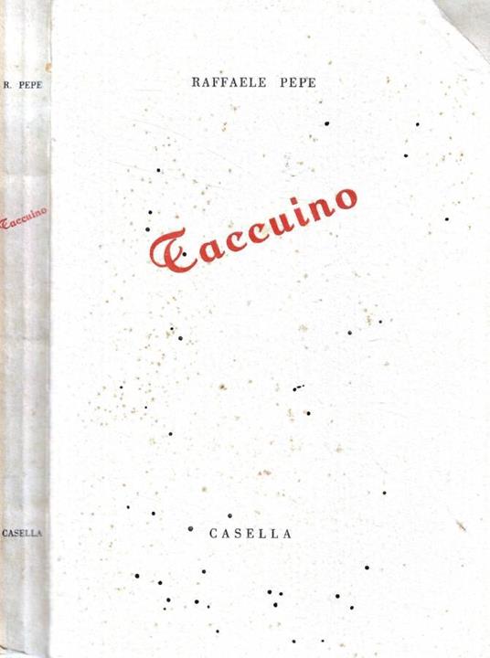 Taccuino - copertina