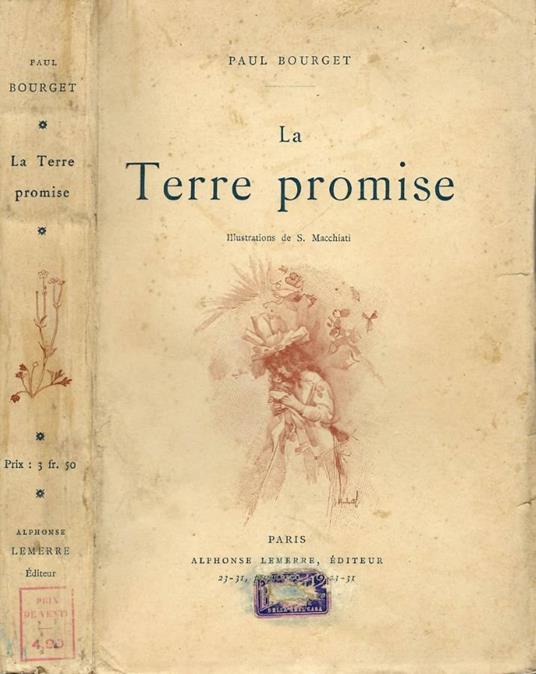 La Terre Promise - Paul Bourget - copertina