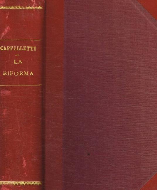 La riforma - Licurgo Cappelletti - copertina