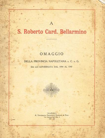 A S.Roberto Card.Bellarmino - copertina