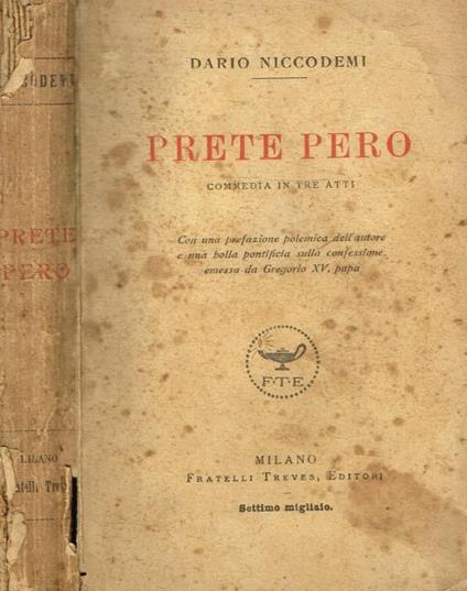 Prete Pero - Dario Niccodemi - copertina