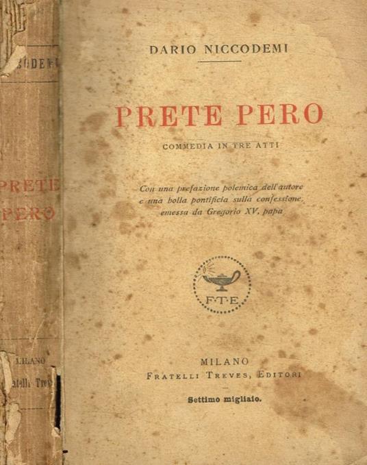 Prete Pero - Dario Niccodemi - copertina
