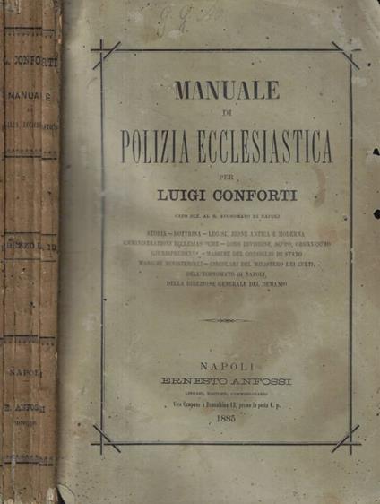 Manuale di polizia ecclesiastica - copertina