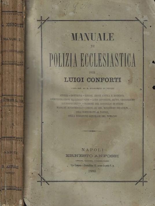 Manuale di polizia ecclesiastica - copertina