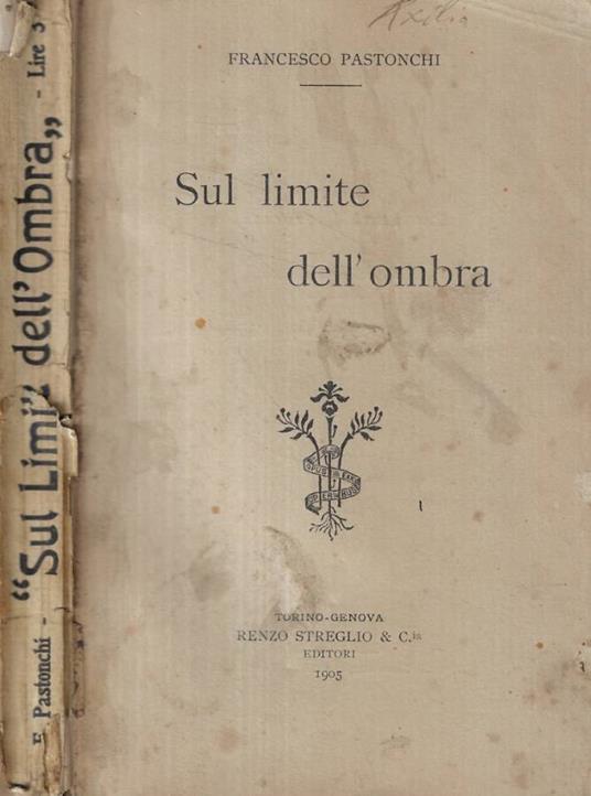 Sul limite dell'ombra - copertina