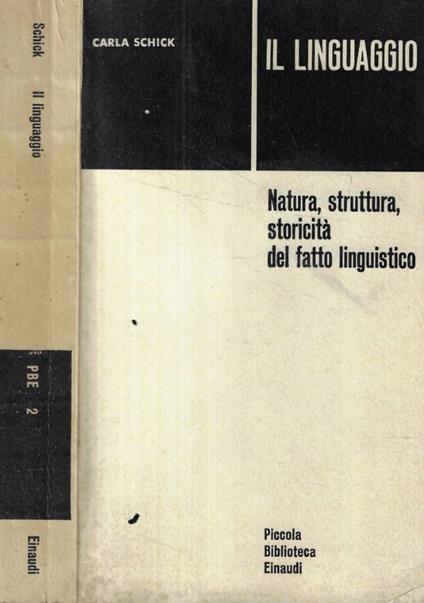 Il linguaggio - Carla Schick - copertina