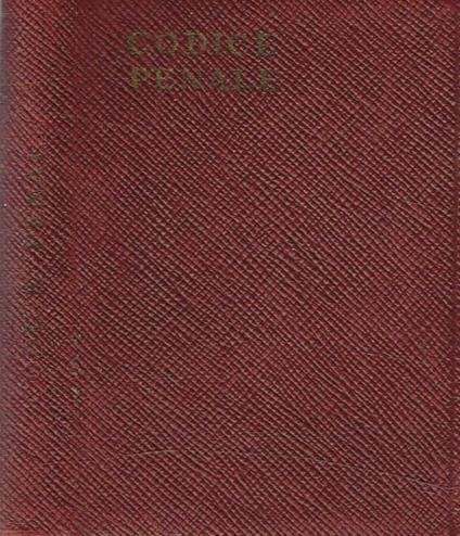 Codice Penale del Regno d'Italia - copertina