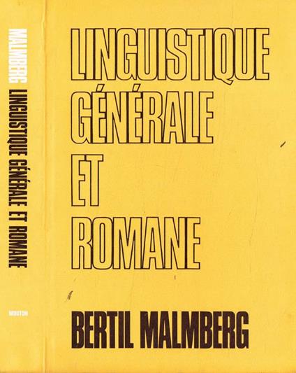 Linguistique générale et romane - Bertil Malmberg - copertina