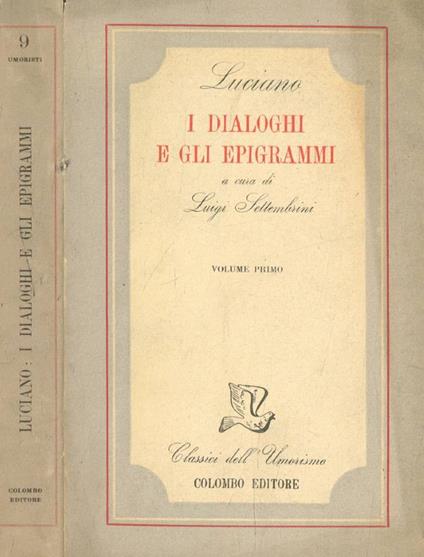I dialoghi e gli epigrammi vol.I - copertina