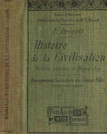 Histoire de la civilisation - copertina