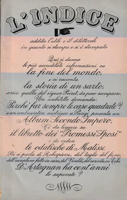 L'indice - copertina