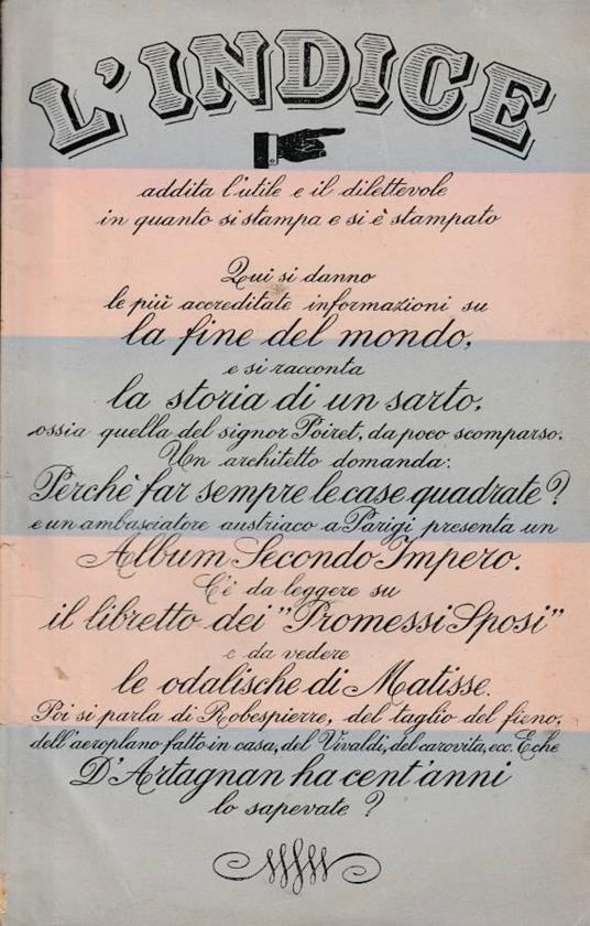L'indice - copertina