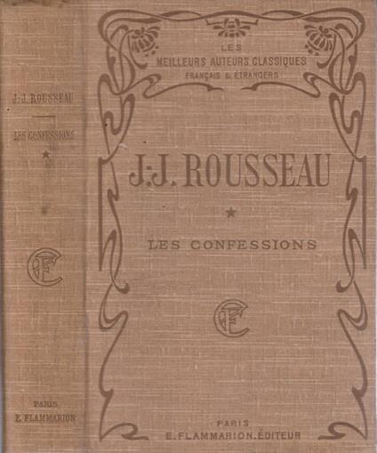 Les confessions vol I - copertina