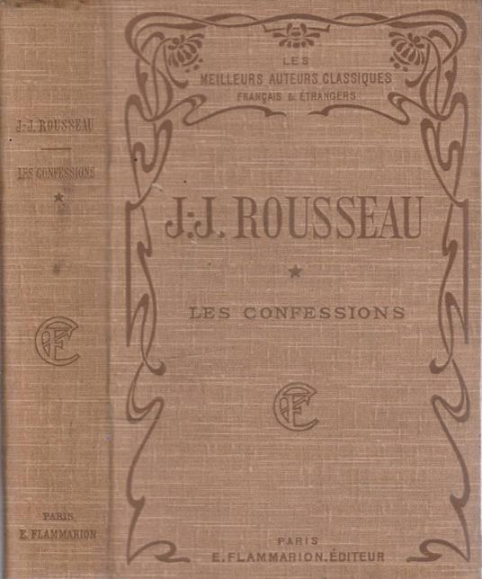 Les confessions vol I - copertina