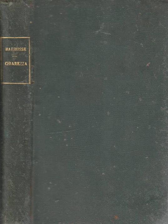 Chiarezza - Henri Barbusse - copertina