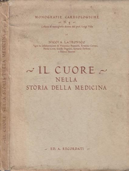 Il cuore nella storia della medicina - copertina