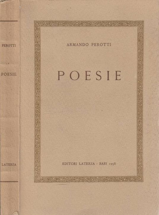 Poesie - Armando Perotti - copertina