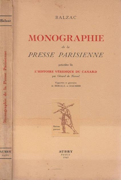Monographie de la presse parisienne - copertina