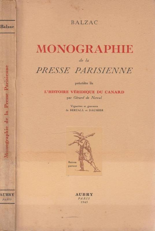Monographie de la presse parisienne - copertina