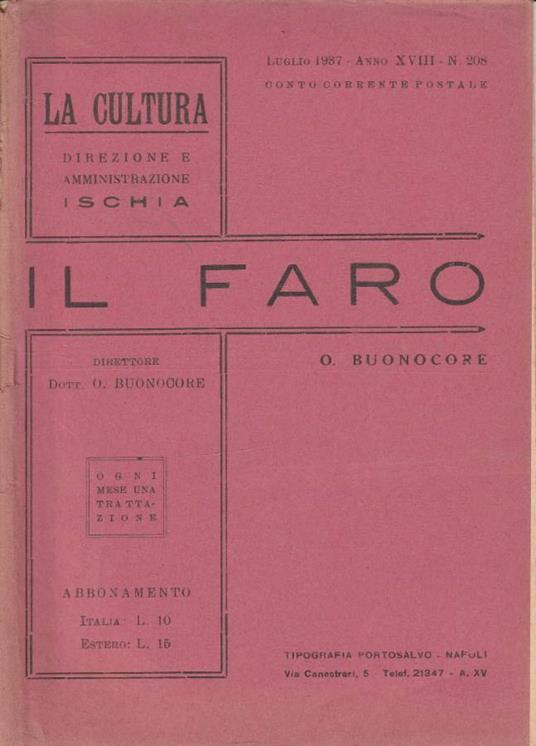 Il faro - copertina