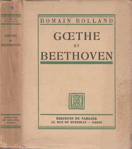 Goethe et Beethoven - Romain Rolland - copertina