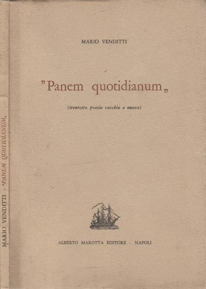 Panem quotidianum - copertina