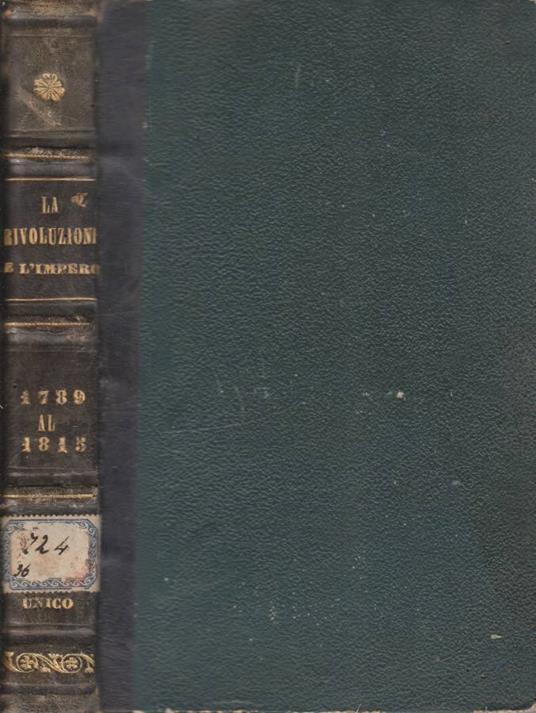 La rivoluzione e l'impero - copertina