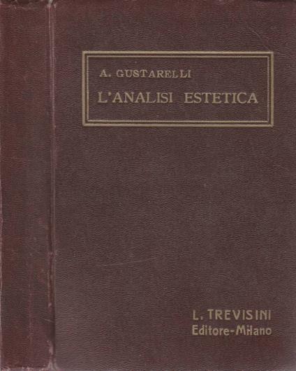 L'analisi estetica - copertina