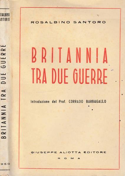 Britannia tra due guerre - copertina