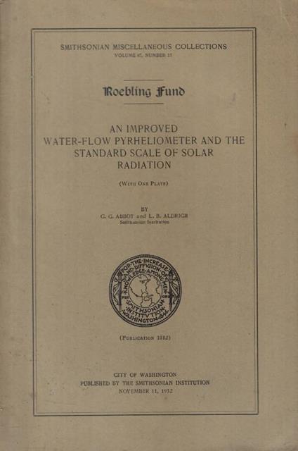 An improved water-flow pyrheliometer and the standard scale - copertina