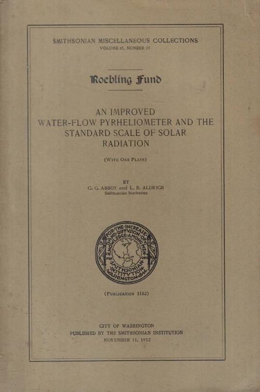 An improved water-flow pyrheliometer and the standard scale - copertina