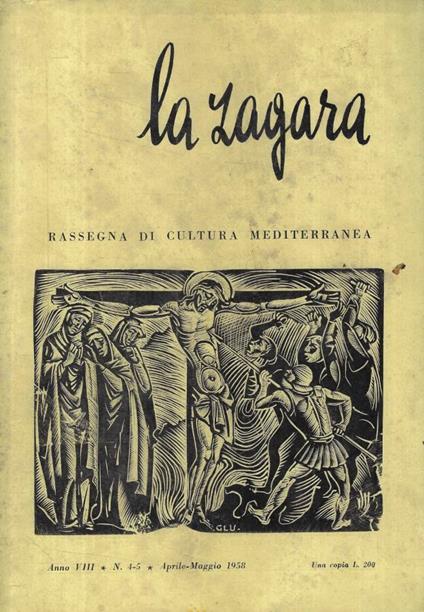 La zagara n. 4-5 Anno 1958 - copertina