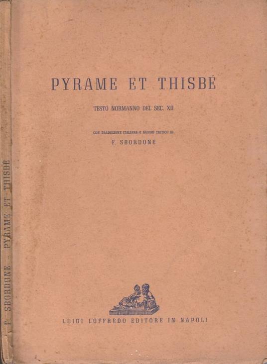Pyrame et Thisbè - copertina