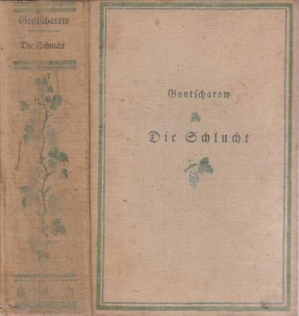 Die schlucht - Iwan Gontscharow - copertina
