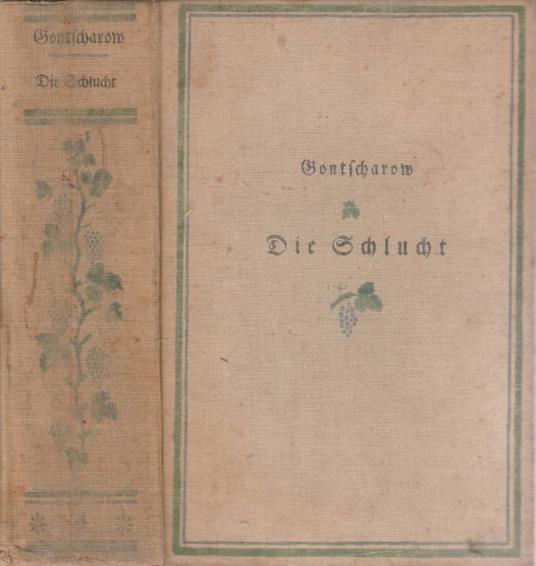 Die schlucht - Iwan Gontscharow - copertina