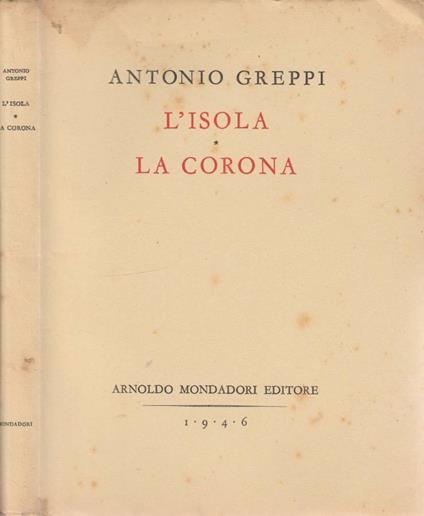 L'isola, La corona - Antonio Greppi - copertina