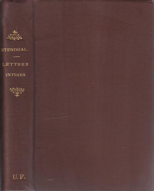 Lettres intimes - copertina