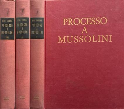 Processo a Mussolini - Mino Caudana - copertina
