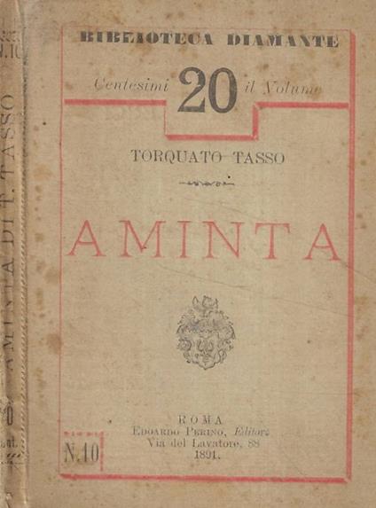 Aminta - Torquato Tasso - copertina
