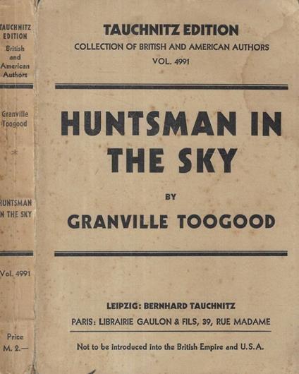 Huntsman in the sky - copertina
