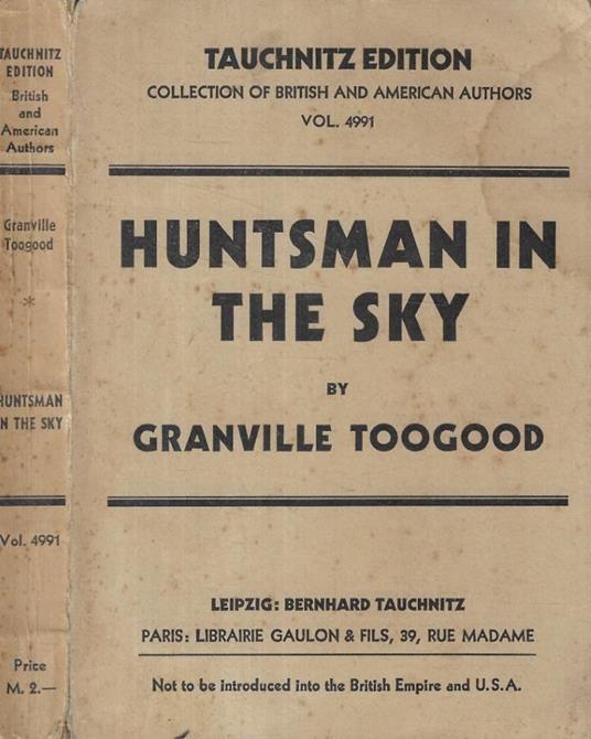 Huntsman in the sky - copertina