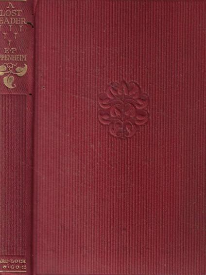 A lost leader - E. Phillips Oppenheim - copertina