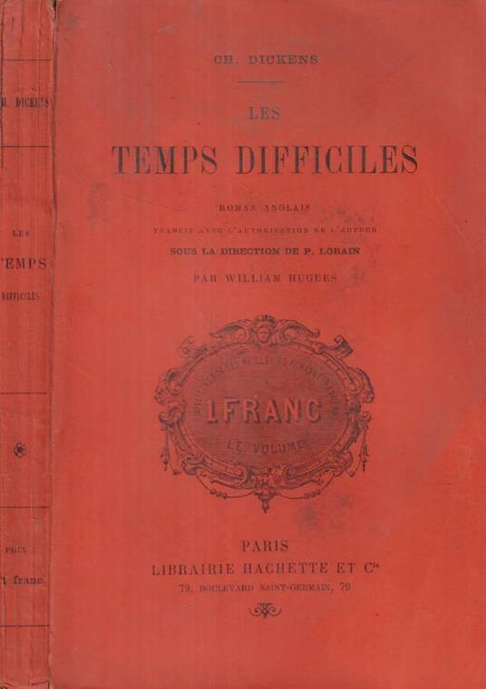 Les temps difficiles - copertina