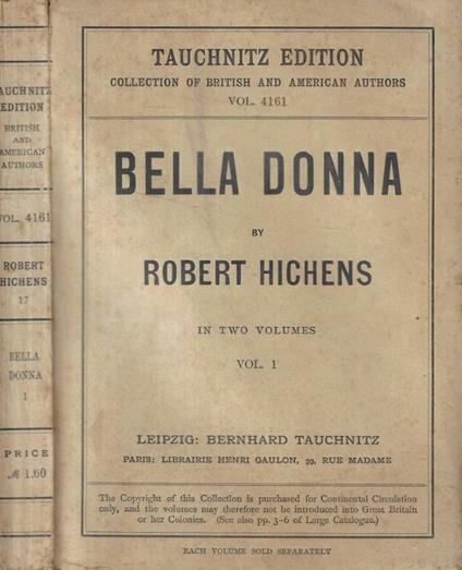 Bella donna Vol. 1 - copertina