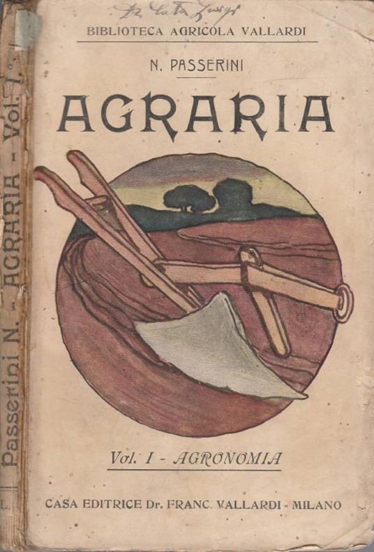 Agraria vol I - copertina